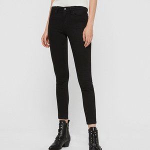 AllSaints Black Grace Skinny jeans womens size 30